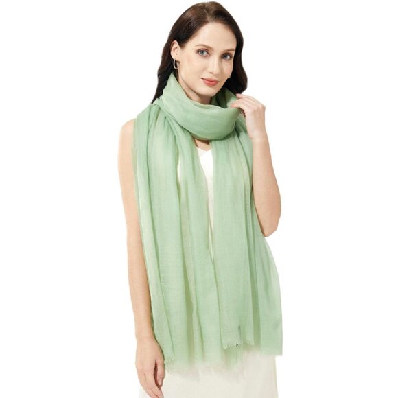 Accessories - Buttery-Soft Cashmere Wrap Shawl 75"x35" Lightweight Travel Stole